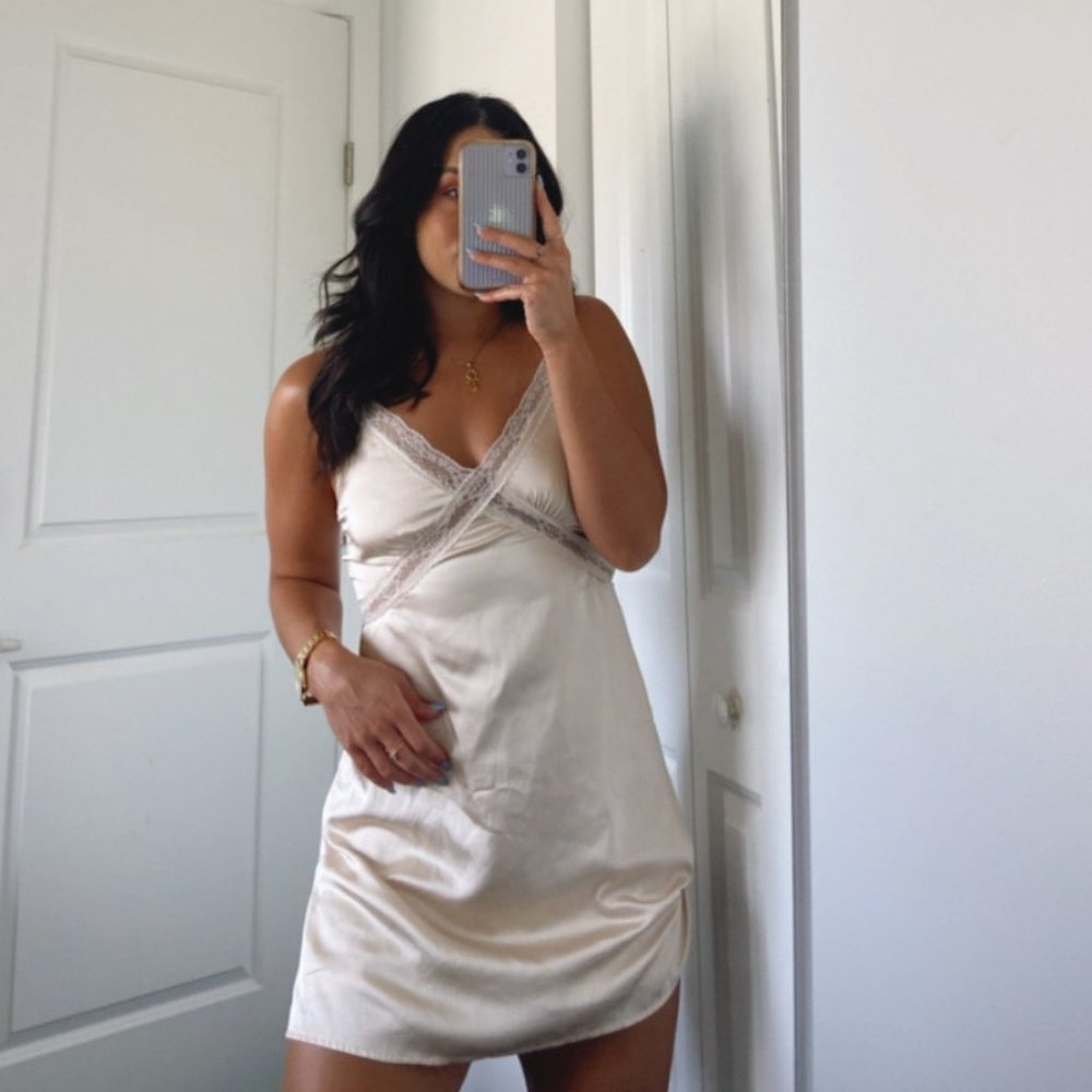 AZARLIAH MINI DRESS CHAMPAGNE